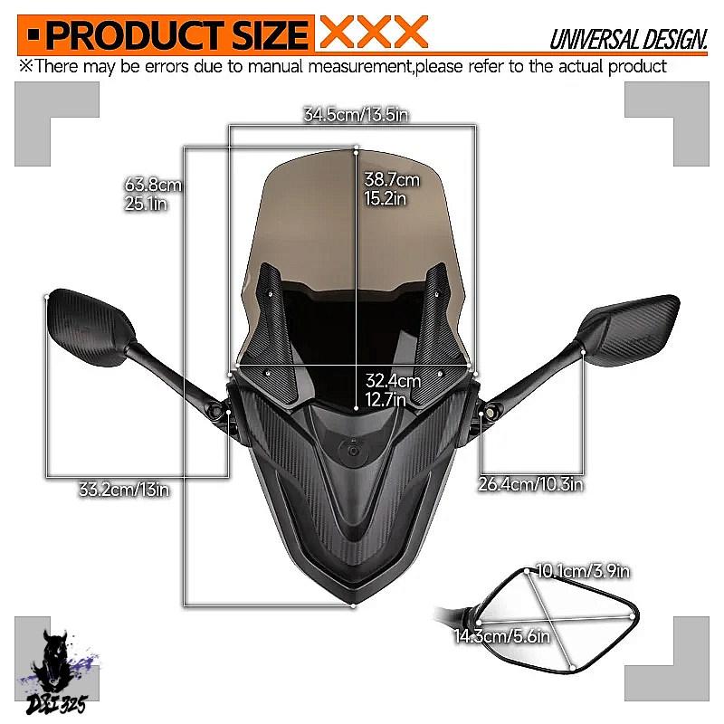 【互換品】 ヤマハ 統合バックミラー フロントガラス バイクアクセサリー nmax155 20202024 nmax155 125 150 nmax155 125 社外製_12