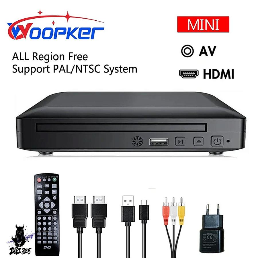 互換品】 Woopker ミニポータブルDVDプレーヤー m218 HDRCAケーブル
