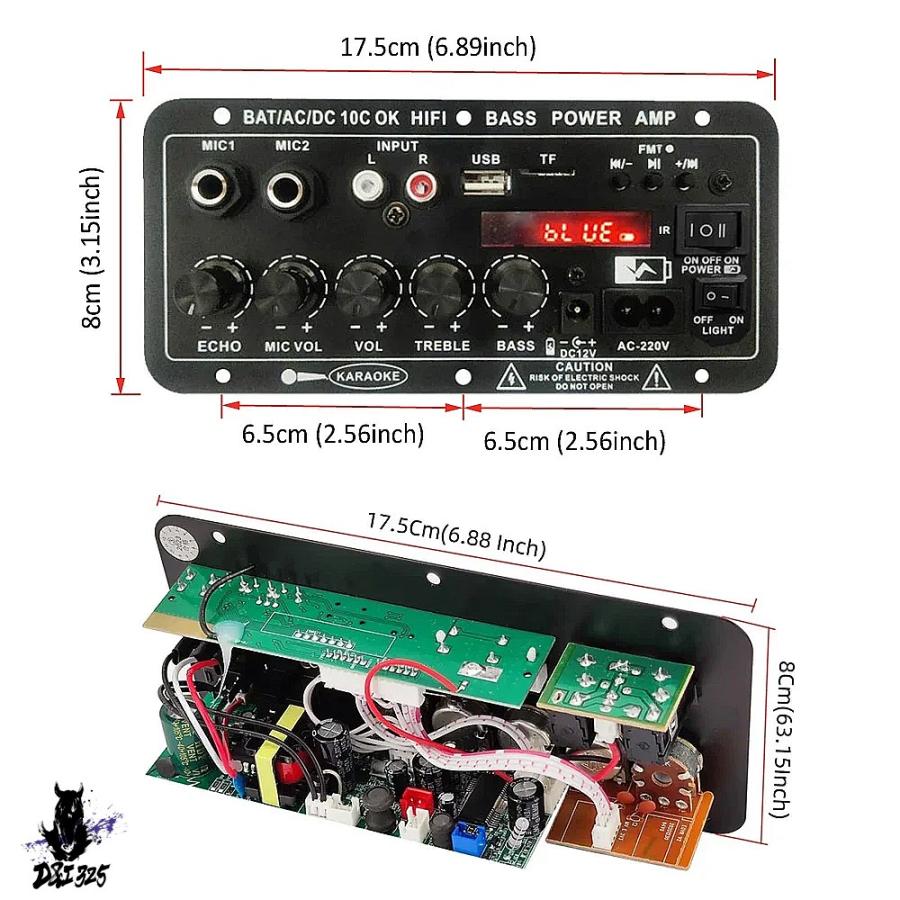 互換品】 なし WOOPKER Bluetooth対応デジタルアンプボード D10C サブ