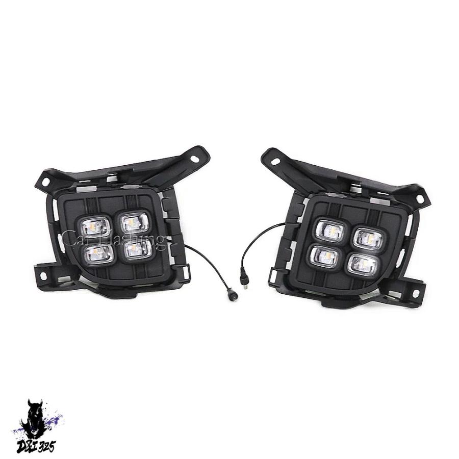 【互換品】 トヨタ ランドクルーザー FJ200 LC200 2012-2015専用 LED デイランニングライト＆フォグランプ2個セット 社外製_6