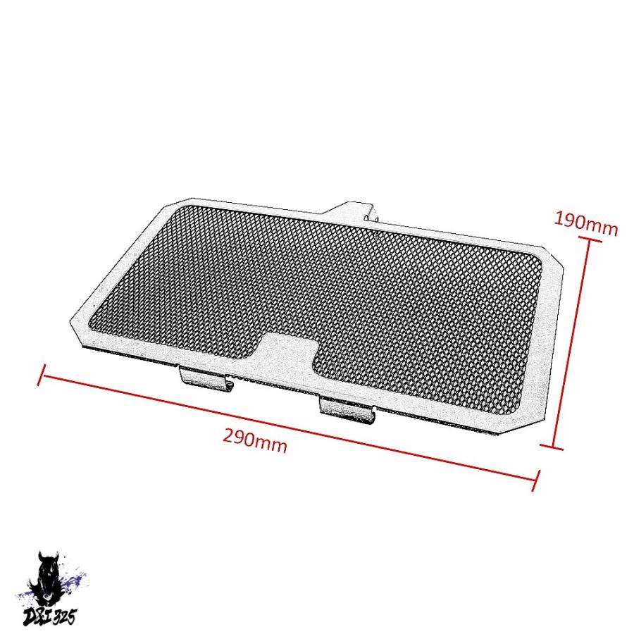 【互換品】 ヤマハ YZF-R3 YZF-R25 2018-2021用 ラジエーターグリルカバー 社外製_2