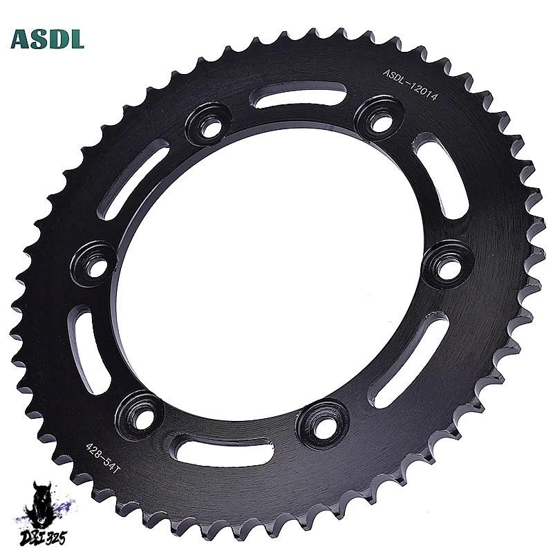 【互換品】 ホンダ CBR250RJ RK-2 VT250FL SPADA VT250 CBR250の1988-1990年用リアスプロケットチェーン428-54T 社外製_3