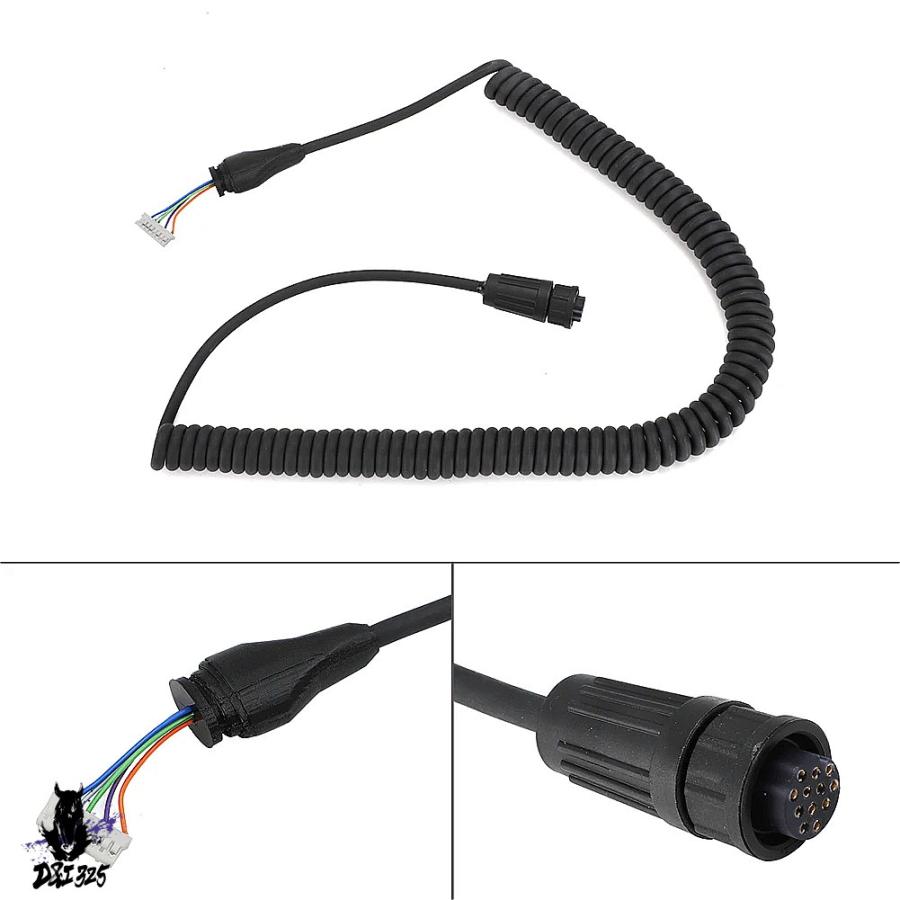 【互換品】 Garmin VHF 200ラジオ用 マイクハーネスコードケーブル コイル状交換 社外製_2