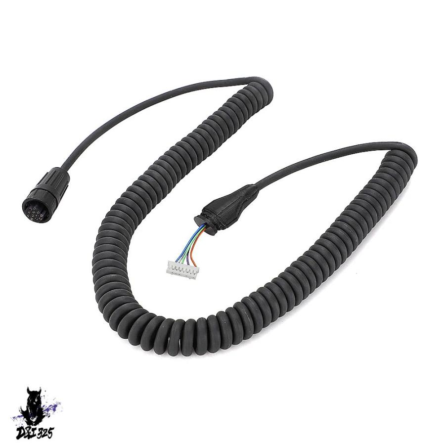 【互換品】 Garmin VHF 200ラジオ用 マイクハーネスコードケーブル コイル状交換 社外製_3