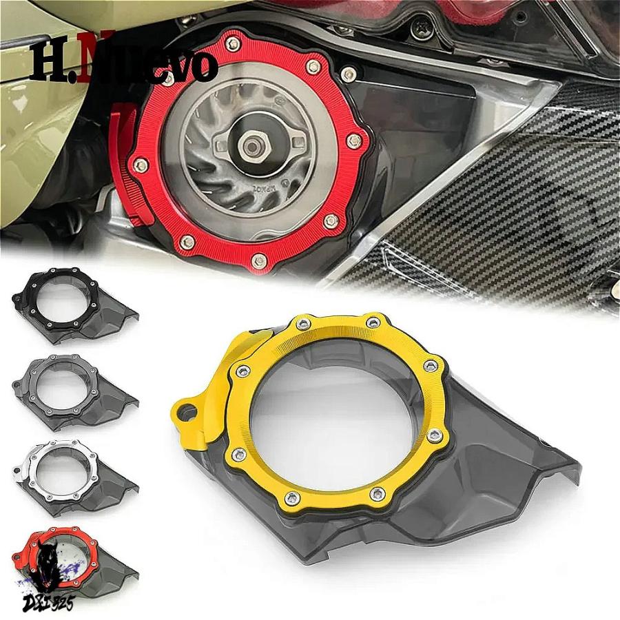 【互換品】 ピアッジオ GTV GTS 250 300 2019-2024 HPE 用 バイクトランスミッションチェーンカバー スプロケットガード 装飾アクセサリー PVC 社外製_1