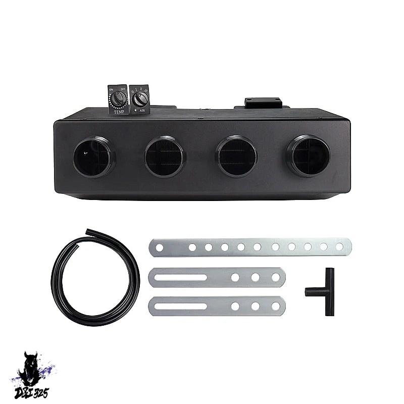 互換品】 カーエアコン暖房ユニット 24v 12v 4穴汎用 クラシックカー