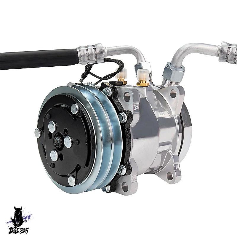互換品】 505サンデンコンプレッサーSD505 5H09 12v/24v A2 vベルト