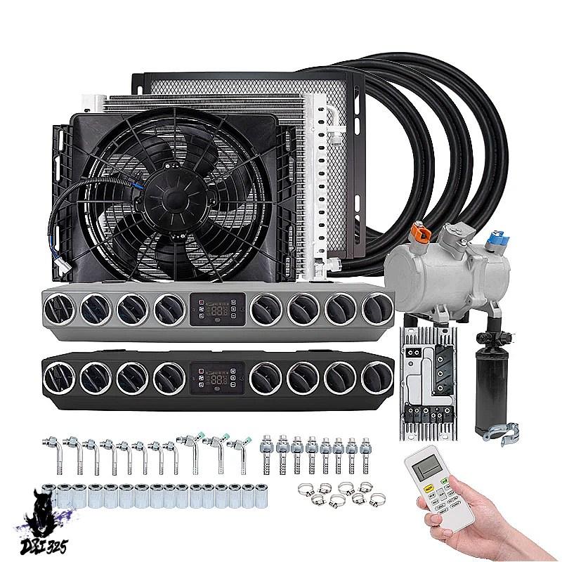 互換品】 汎用 オート電動パーキングエアコン8ベントエバポレーター