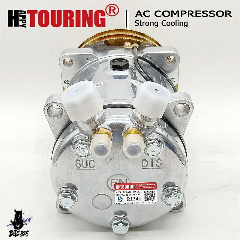 互換品】 サンデン SD508 508 AC エアコンコンプレッサー 2溝 12V