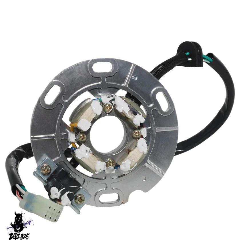 互換品】 バイク発電機ステータコイルコンプヤマハ YZ125 YZ125H1