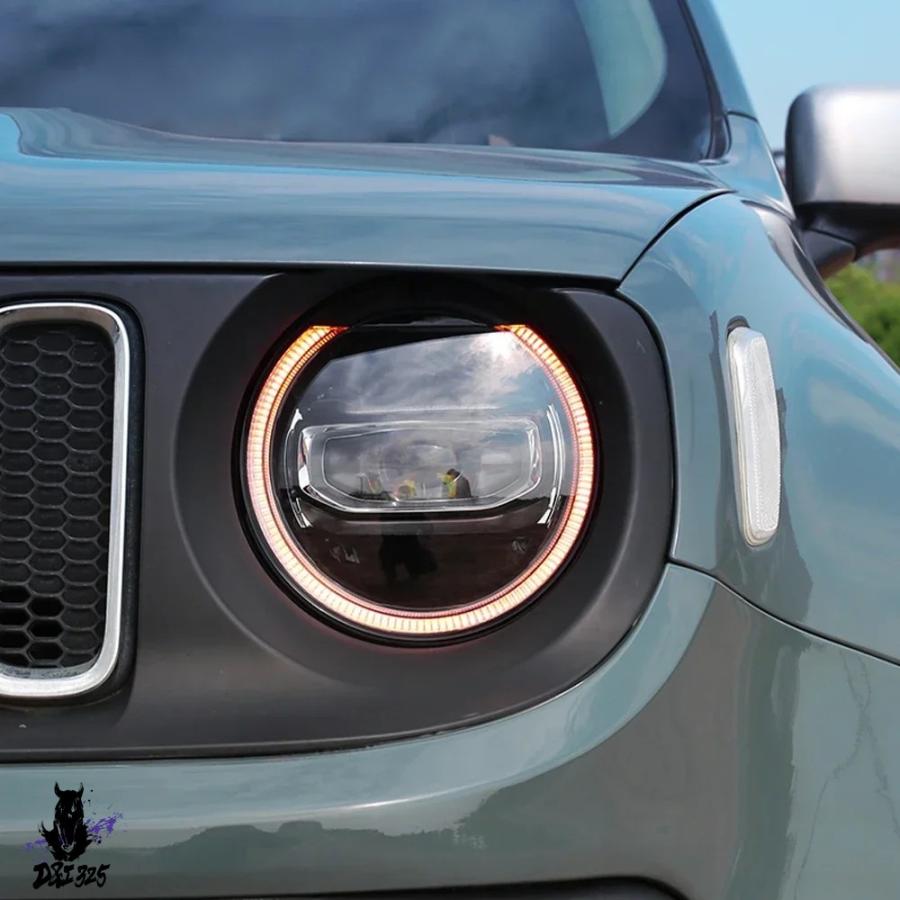 互換品】 フロントランプジープレネゲード 2016-2021 自動 LED ヘッド