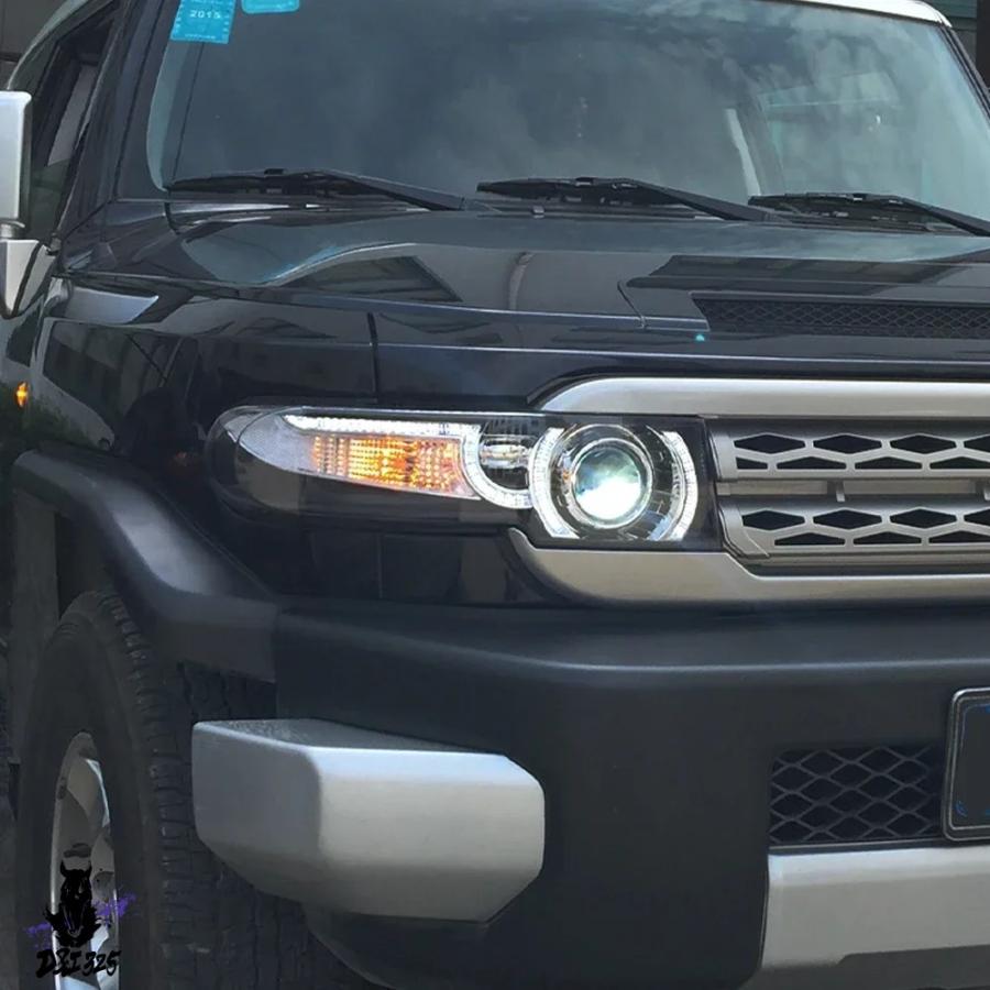 互換品】 トヨタ FJクルーザー 2007-2017 オートヘッドライト LEDカー