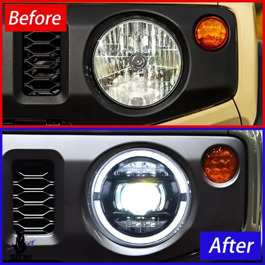 専用 互換品】 自動ヘッドライトスズキジムニー 2019-2023 LED フロント