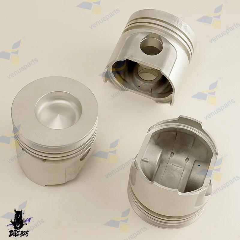 【互換品】 クボタ85*2.5HK+2+5 STD 85mmオーバーホールリビルドキットエンジンパーツ D1402ピストン+ピストンリング（ピンロック+クリップ）3気筒社外製の画像