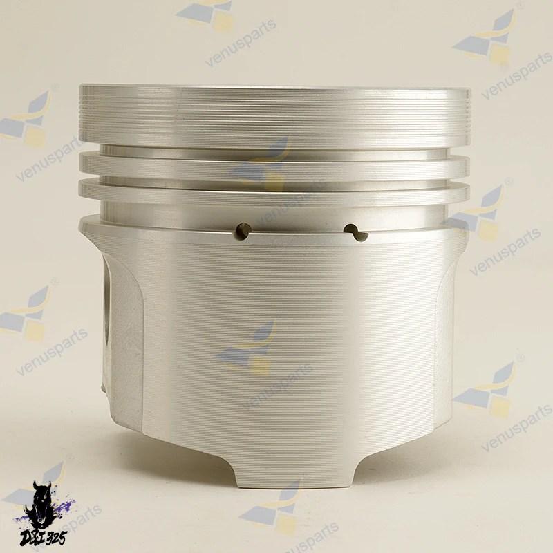 【互換品】 クボタ85*2.5HK+2+5 STD 85mmオーバーホールリビルドキットエンジンパーツ D1402ピストン+ピストンリング（ピンロック+クリップ）3気筒社外製の画像