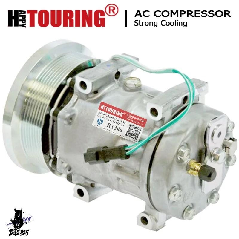 【互換品】 サンデンSD7H15コンプレッサーAC A/Cコンプレッサー キャタピラー4301 4769 1630872 1521837 ...
