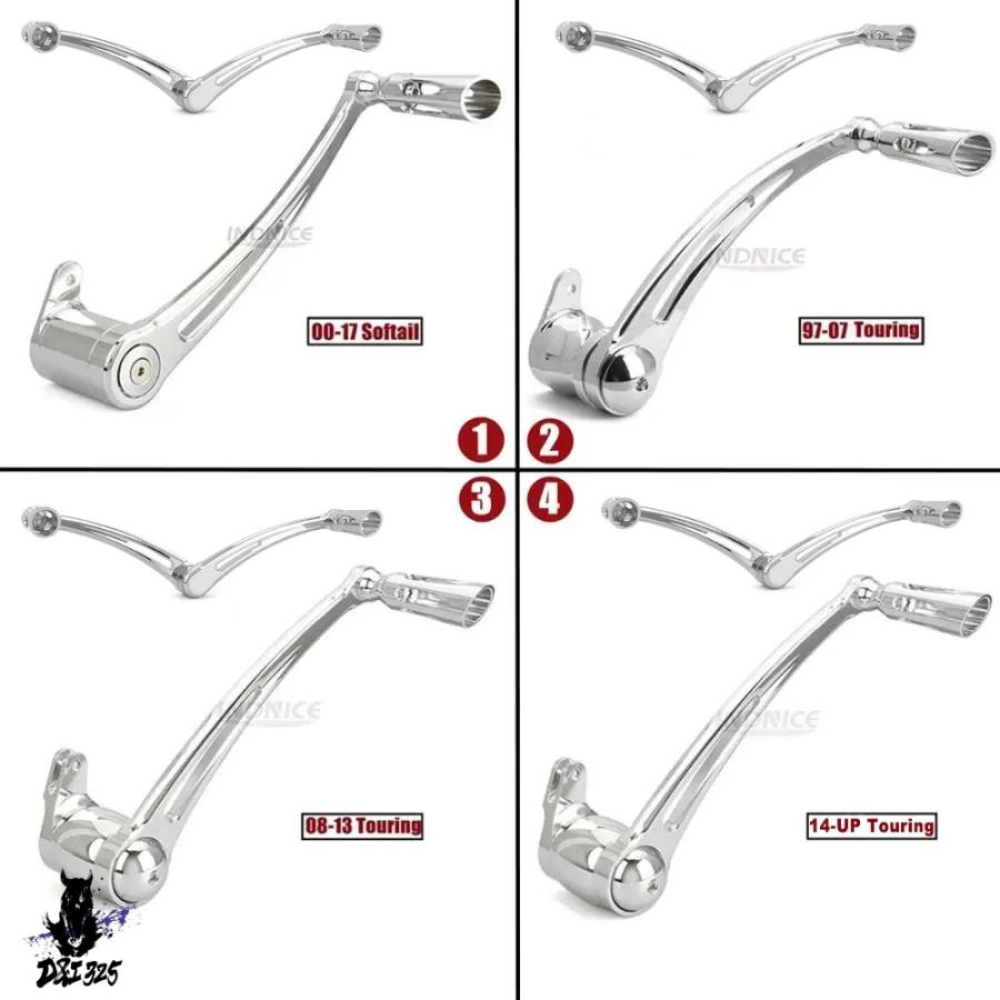 互換品】 クロームブレーキアームシフトシフターレバーハーレー