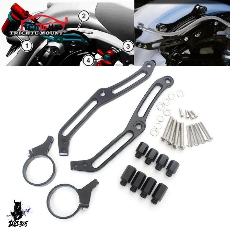 互換品】 バイクリモートリザーバーショックマウントブラケット