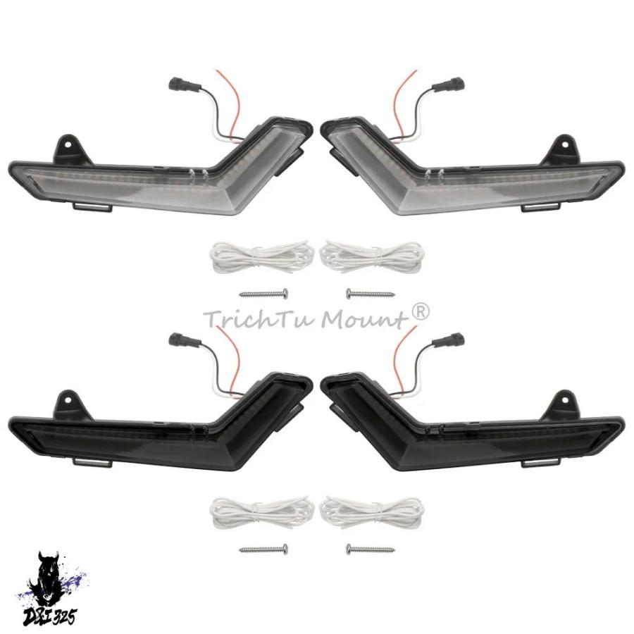 【互換品】 Can-Am Defender Max 2020 2021 2022 2023 2024 2025 12V LEDフロントアクセントライト ウインカーランプ 車アクセサリー |  | 03