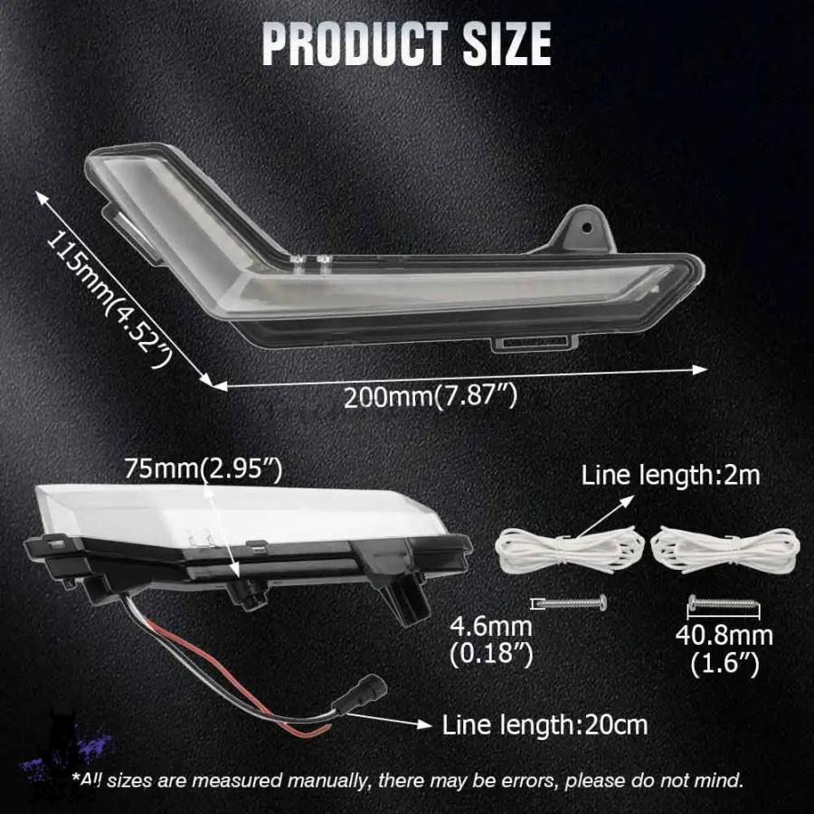 【互換品】 Can-Am Defender Max 2020 2021 2022 2023 2024 2025 12V LEDフロントアクセントライト ウインカーランプ 車アクセサリー |  | 07