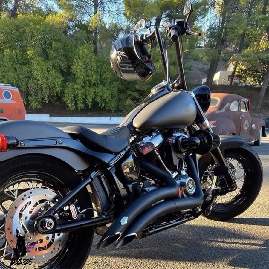 互換品】 バイク排気システムマフラーマフラーハーレーソフテイル