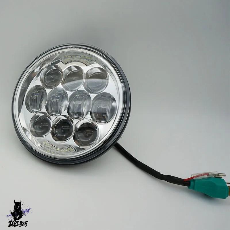 互換品】 スポーツスター バイクLEDヘッドライト 5.75インチ 80w 883