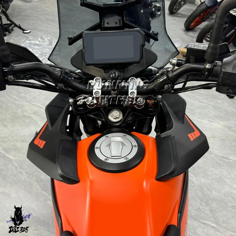 【互換品】 バイクフェアリングサイドパネルキット ウィンドデフレクターパネル フロントガラスカバー 390adv 390 adv アドベンチャーrs 2018-2024 社外製の画像