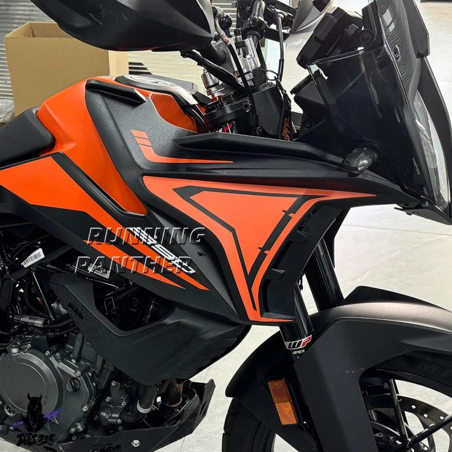 【互換品】 バイクフェアリングサイドパネルキット ウィンドデフレクターパネル フロントガラスカバー 390adv 390 adv アドベンチャーrs 2018-2024 社外製の画像