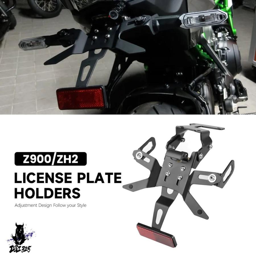 互換品】 カワサキ Z900 2017-2024 ZH2 2020-2025 バイクリアナンバー