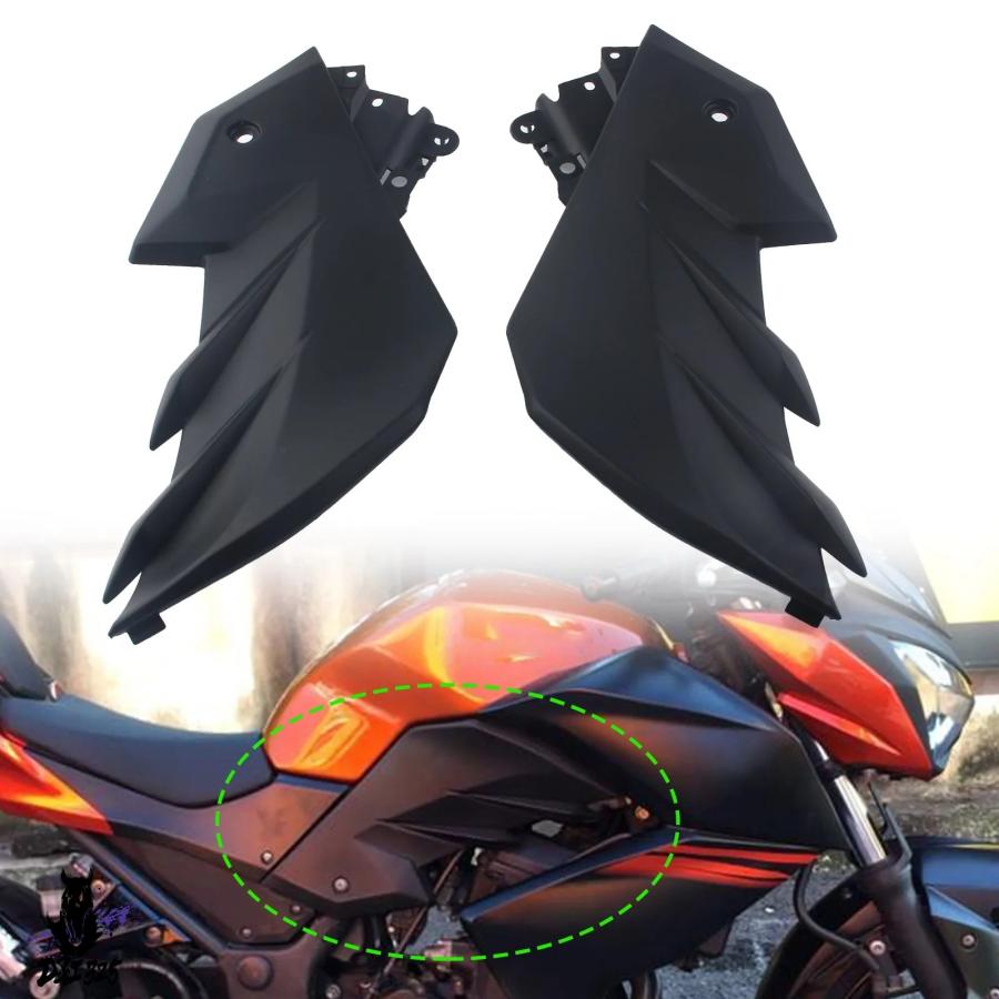 互換品】 Kawasaki Z250 2013-2018 Z300 2013-2017 燃料タンクサイド 