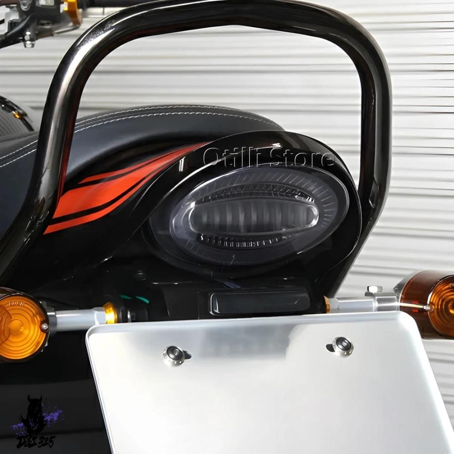 互換品】 バイクアクセサリースモークレッド LED ブレーキテールライト