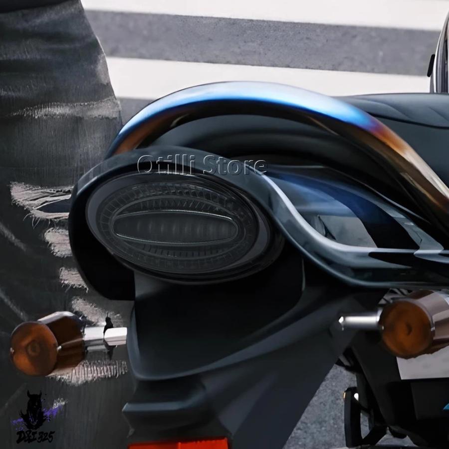 互換品】 バイクアクセサリースモークレッド LED ブレーキテールライト