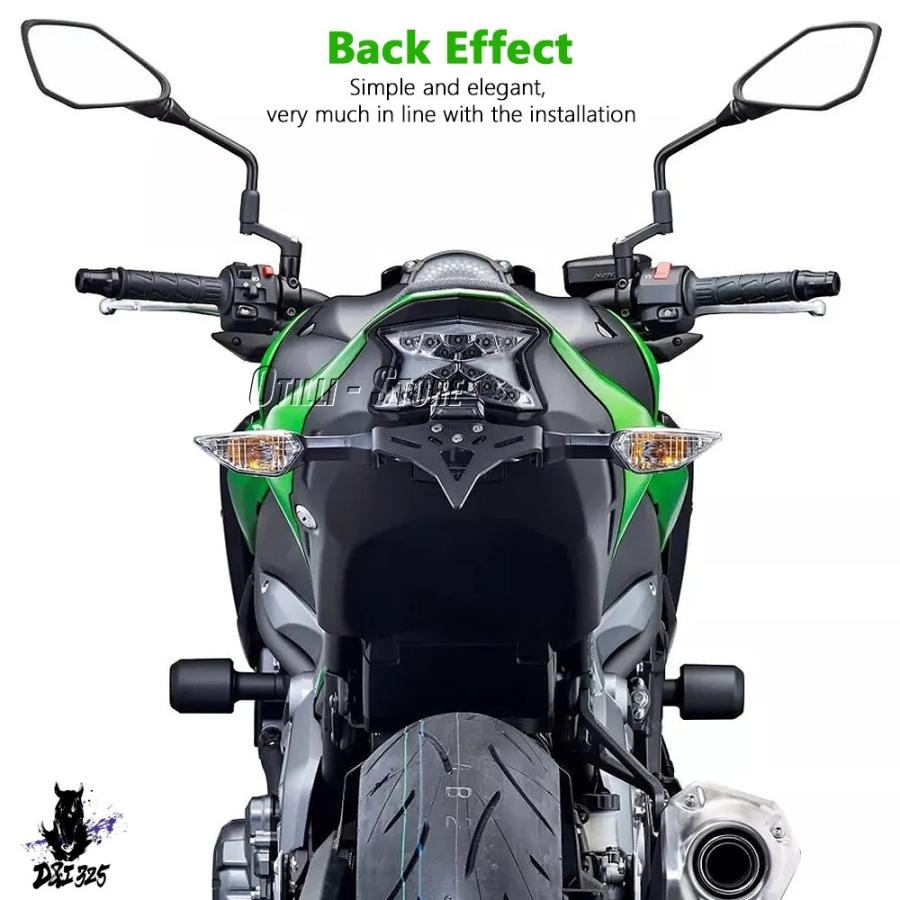 互換品】 バイクナンバープレートホルダーテールライトブラケット