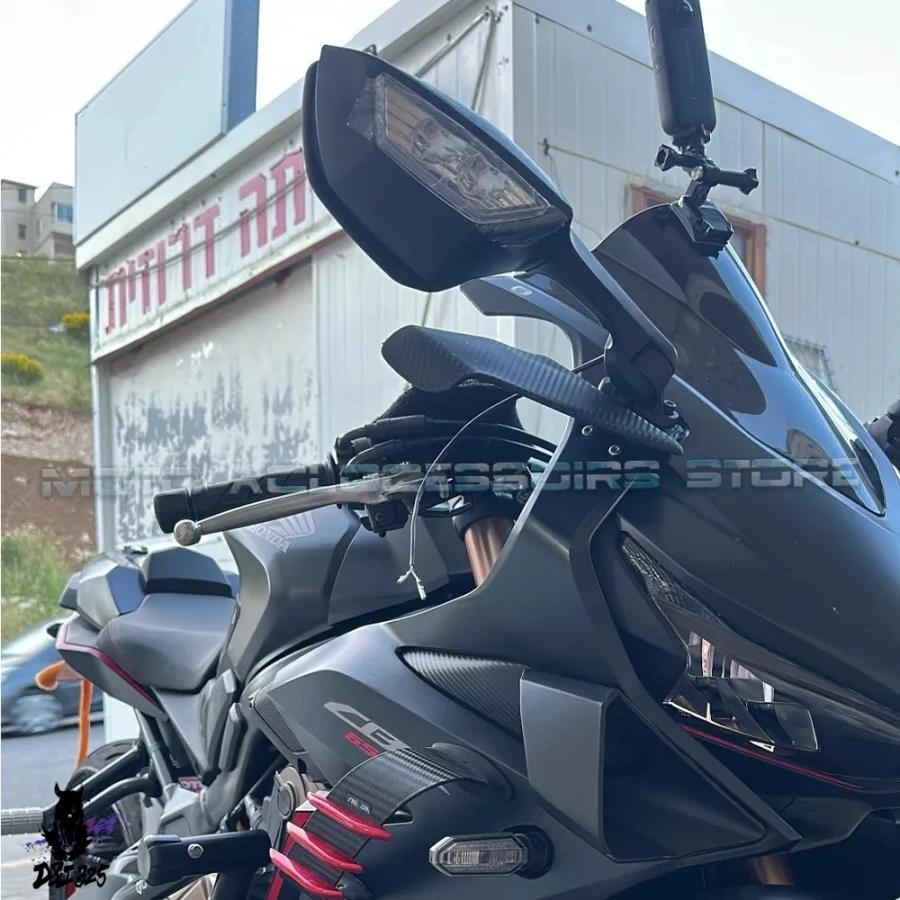 【互換品】 ホンダ cbr250r cbr300r cbr500r cbr650r cbr650f cbr1000r cbr250 cbr300 cbr500 cbr650 r/f ウィンカーライト保護ミラー 社外製の画像