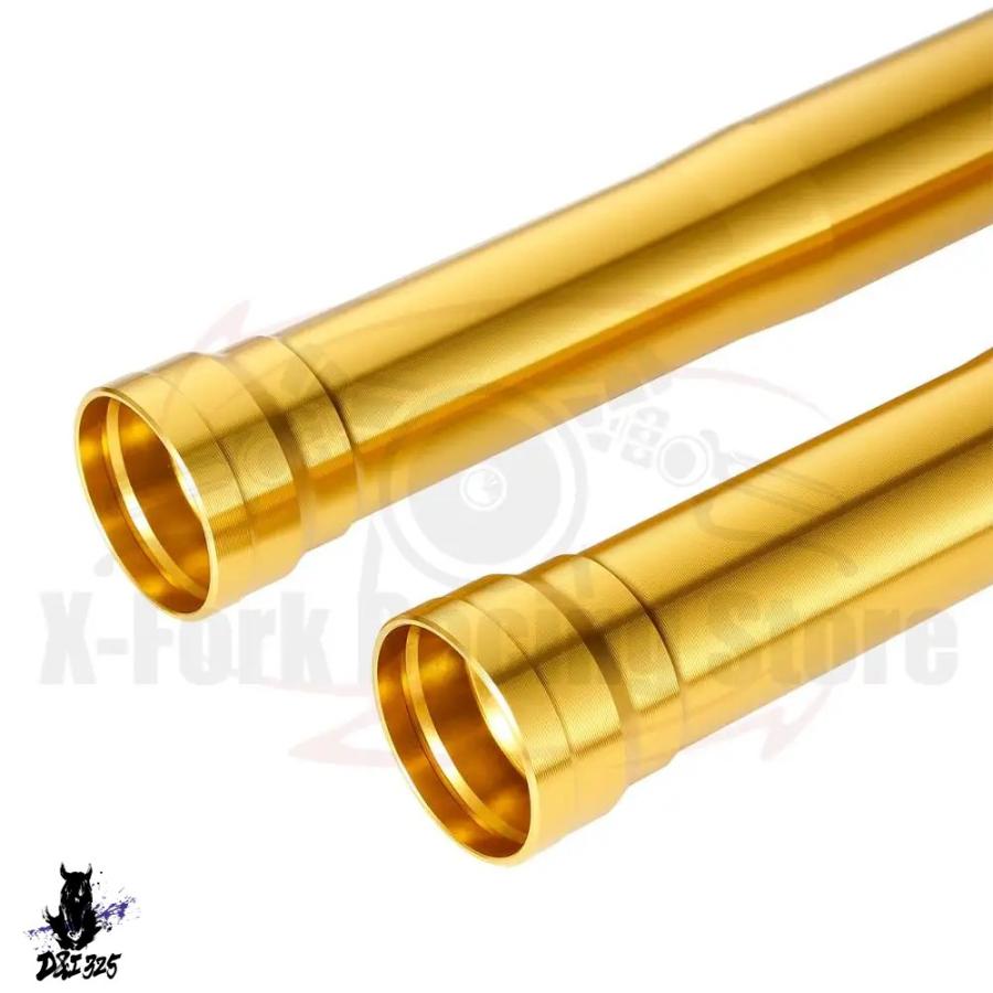 互換品】 2xGold フロントアウターフォークレッグチューブ 475 mm
