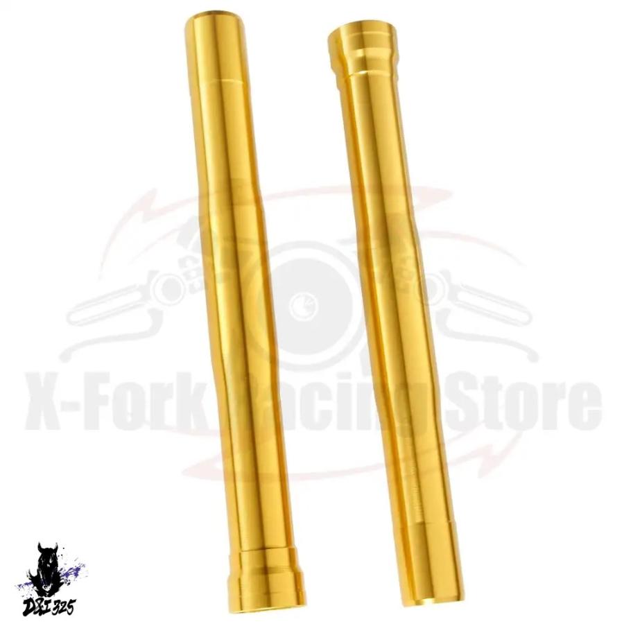互換品】 2xGold フロントアウターフォークレッグチューブ 475 mm