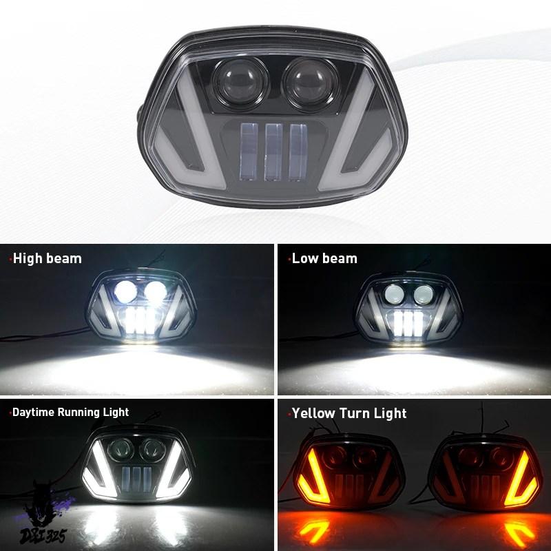 【互換品】 Vespa Sprint 150 GL / Super GTR DRLヘッドライト（ハイ/ロービーム） バイク LEDウインカー 社外製_6