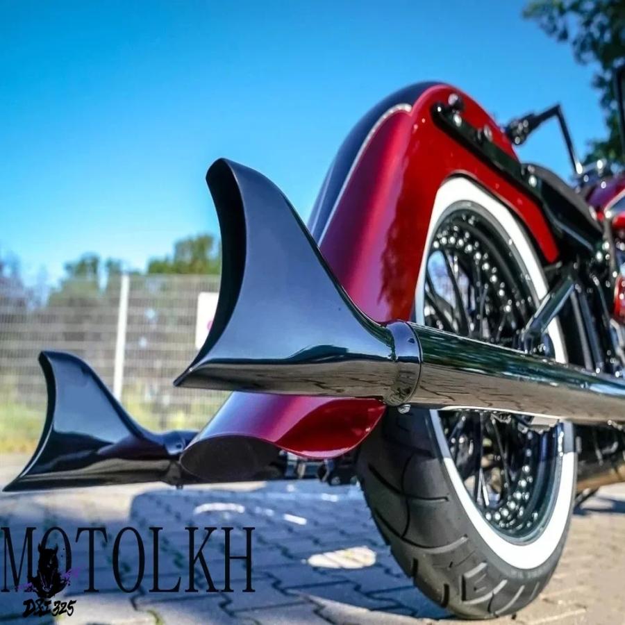 互換品】 デュアルクロームフィッシュテールエキゾーストシステム