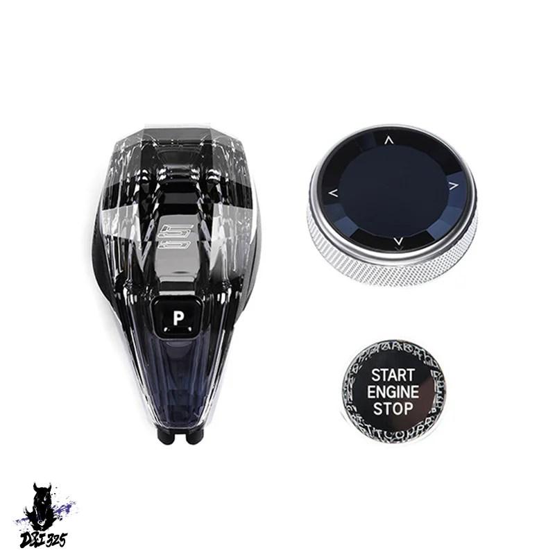 互換品】 エンジンスタートボタンクリスタルギアシフトノブ BMW g30 