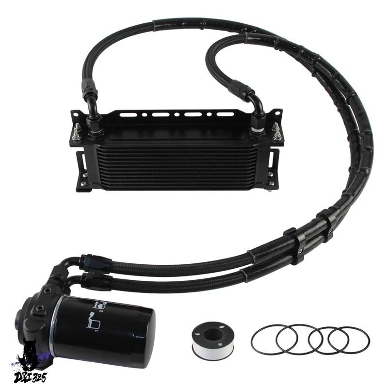 互換品】 VWゴルフMK6 GTIオイルクーラー13列AN8キット 80-90度