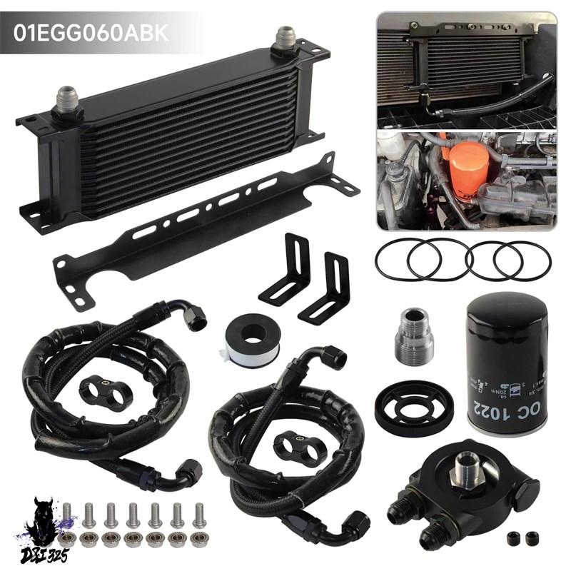 互換品】 VWゴルフMK6 GTIオイルクーラー13列AN8キット 80-90度