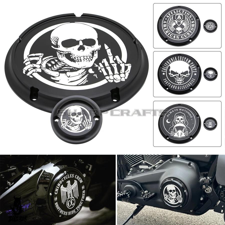 並行輸入品】 バイクダービータイミングタイマーカバーハーレー 