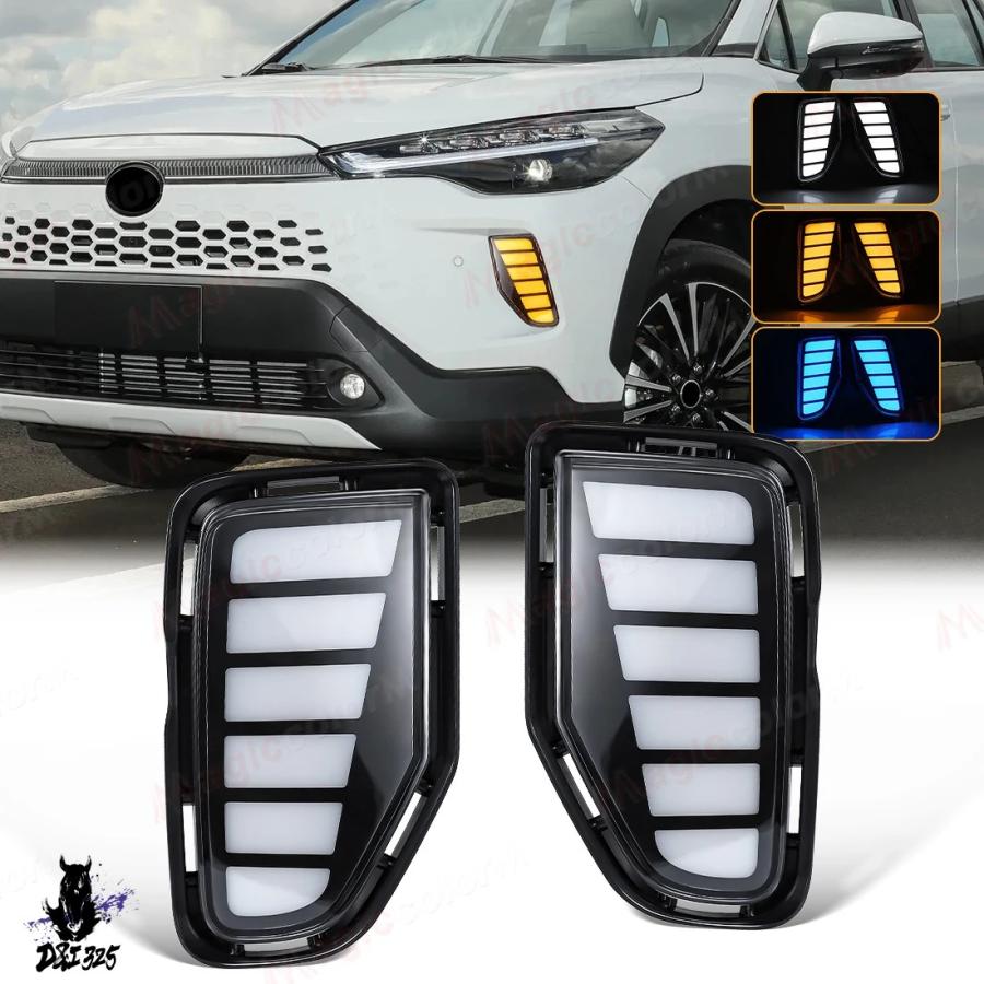 互換品】 トヨタ カローラクロス 2024 2025 LED DRL デイタイム