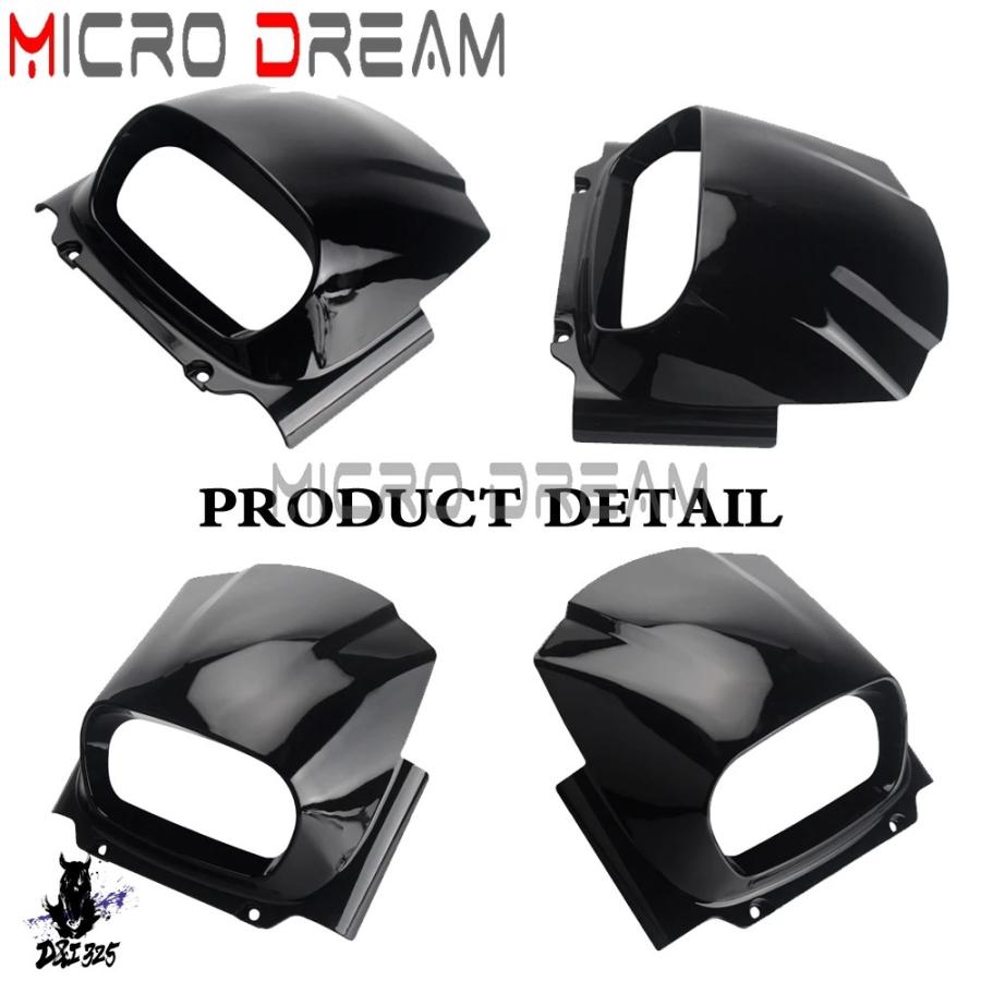 【互換品】 バイクヘッドライトカバー ハイビームロービームヘッドライトカバー ハーレーソフテイルフロントカバー ファットボブ114 fxfb fxfbs 18 19 20 2の画像