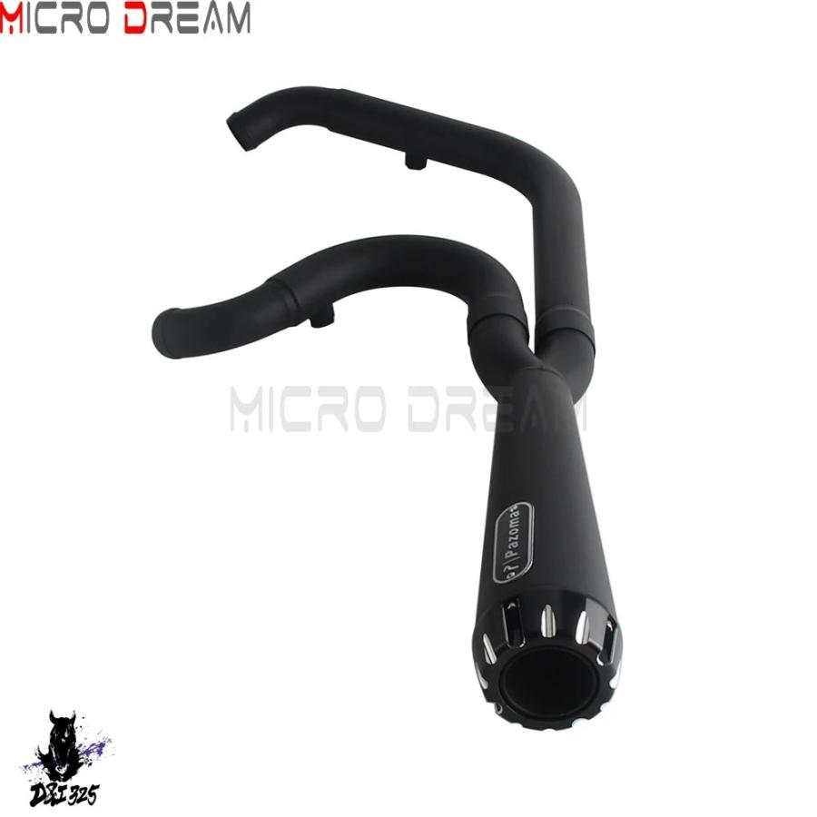 互換品】 2-in-1 スステンレス バイクマフラー 1 3/4インチ 2インチ