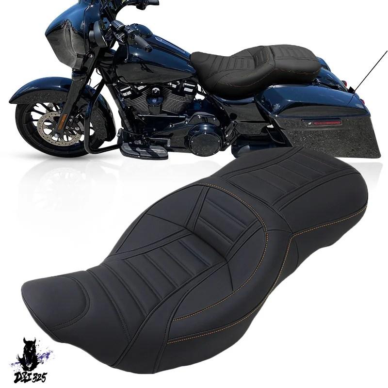 互換品】 バイクツーアップ運転席助手席カバークッションハーレー 