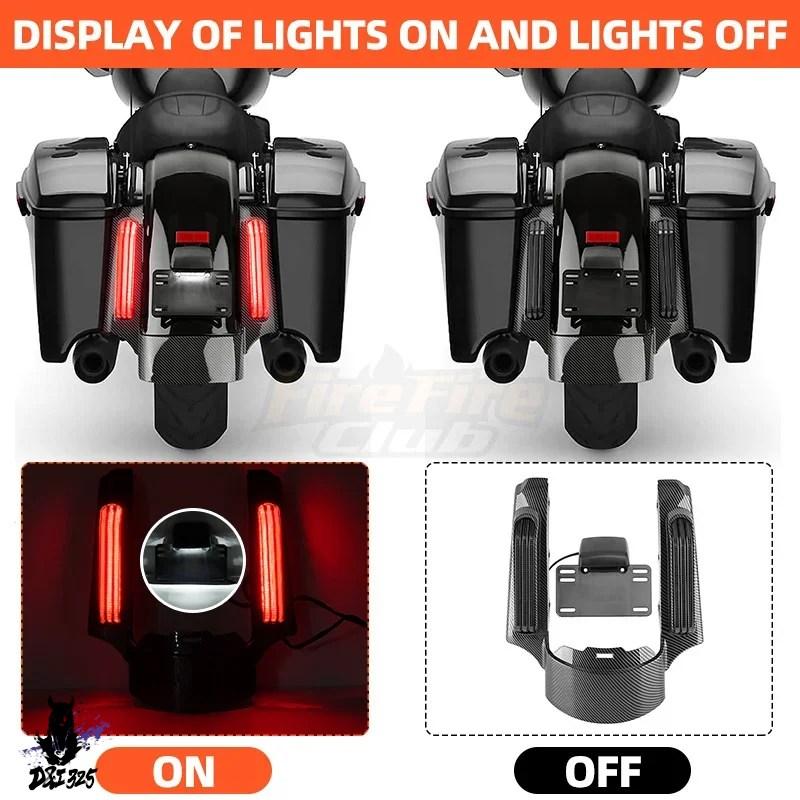 互換品】 バイク リアフェンダーエクステンションキット LEDテール