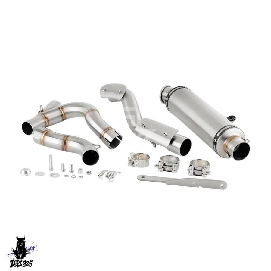 ARROW DesertX用マフラー＋リンクパイプ 並行輸入品】 バイク高位置マフラーリンクパイプドゥカティデザート X