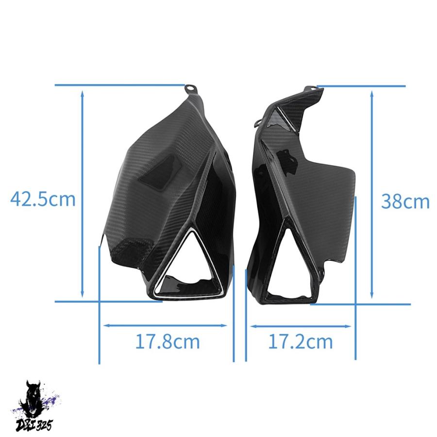 アプリリア rs660用　カーボンマフラーカバー 並行輸入品】 バイクカーボン排気カバーマフラー保護ガードアプリリア