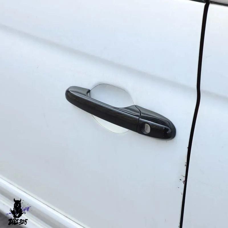 並行輸入品】 ABS カーボン/ブラック車外装ドアハンドルカバートリム